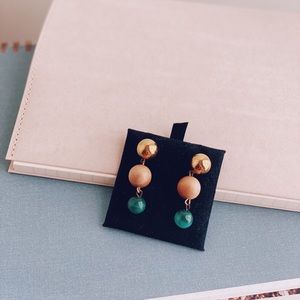 Sophie Monet Gold Bead Drop Earrings